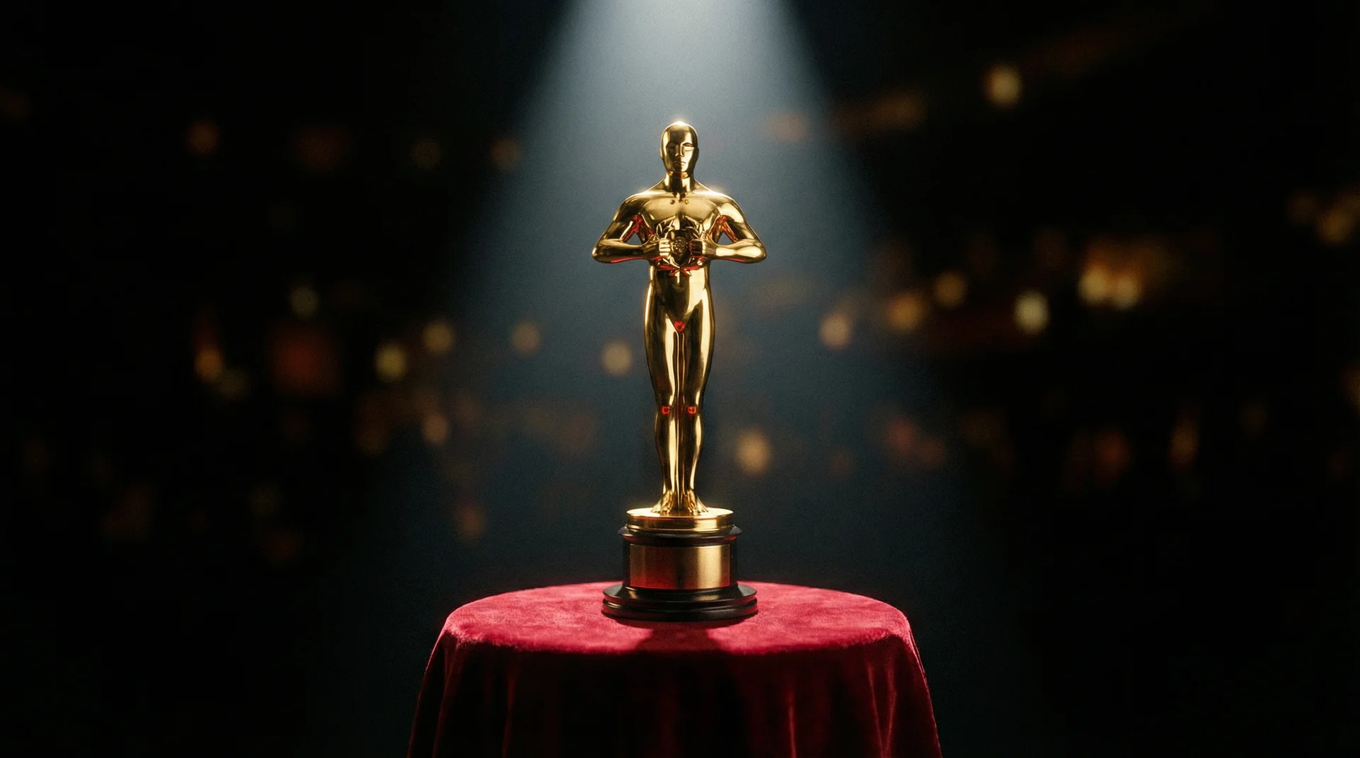 俄罗斯美女 获奖影片荣誉展示，金色奖杯在聚光灯下熠熠生辉